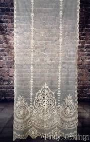 See more ideas about curtains, vintage curtains, lace curtains. At Auction Now Gorgeous Antique Victorian French Net Tambour Lace Curtain 87x35 Bridal Veil Www Vintageblessings Lace Curtains Antique Lace Linens And Lace