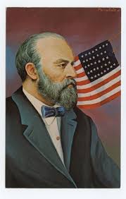 James Garfield Morris Katz Portrait President Politician Postcard