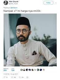 Baju melayu cekak musang cotton sb line. Tunjuk Butang Baju Melayu Rm33 000 Wak Doyok Dilabel Riak Dan Takbur Gempak