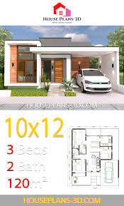 One of my favorite features about it are that there's a staircase (not a ladder). House Design 10x12 With 3 Bedrooms Terrace Roof House Plans 3d House Construction Plan Bungalow House Design Model House Plan