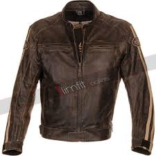 Richa Retro Vintage Racing Biker Leather Jacket Motorbike Jackets Leather Jacket Men Motorcycle Jacket