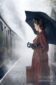 1940s Woman Waiting For A Steam Train By Lee Avison Train Photography Vintage Photoshoot Vintage Train