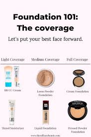 Foundation 101 The Coverage Let S Put Your Best Face Forward When You Are New To The Fo Best Face Products Light Coverage Foundation Makeup Dupes Foundation