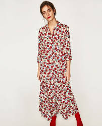 Maelys adore la robe pull » styles » robes pull » zara robe longue. Image 2 De Robe Longue A Imprime Floral De Zara Maxi Dress With Sleeves Print Dress Dresses With Sleeves