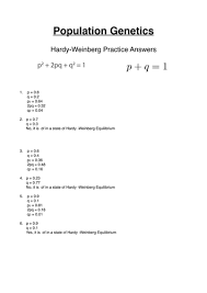Therefore, the number of heterozygous individuals 3. Hardy Weinberg Practice Questions For Gce Population Genetics Teaching Resources