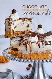 Make and bake cupcakes as directed on box; Chocolate Peanut Butter Ice Cream Cake Mom On Timeout