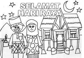 Hari raya puasa is a very important occasion celebrated by all muslims over the world. Mari Mewarna Kad Selamat Hari Raya Dan Sampul Duit Raya Gambar Mewarna