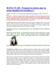 Namun karya ini bukanlah karya yang boleh dianggap keseluruhannya karya ini mengandungi 28 bab iaitu bab 1 : Hang Tuah