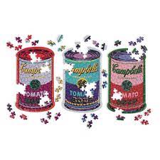 These cards are inspired by famous pop artists such as andy warhol, roy Mca Chicago Store Andy Warhol Soup Cans Set Of 3 Shaped Puzzles In Tins