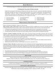 teacher trainer sample resume