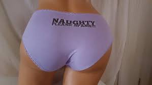 Naughty Lavender Spanking Panties naughty Please - Etsy UK