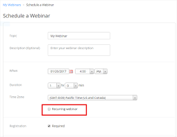 Here's how you can set up a recurring meeting in zoom. How To Schedule A Recurring Webinar Zoom Help Center