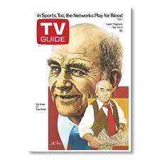 Lou Grant TV Guide Cover Fridge Magnet