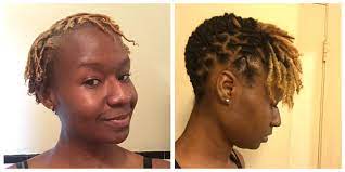 One Year Down Locs Loclivin Locjourney Shortlocstyles Locs Shortlocs Blondelocs Short Locs Hairstyles Locs Hairstyles Dreads Short Hair