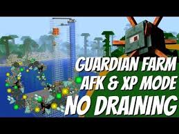 How To Make An Easy Guardian Farm With No Draining In Minecraft With Afk Xp Mode 2018 Avomance Youtube Minecraft Tutorial Minecraft Minecraft Farm