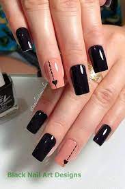 Como te decíamos antes, no te olvides de ponerle algún adorno o brillante para que sean aún. 20 Meilleurs Modeles D Ongles Noirs Page 5 Astuces Manucure Et Pedicure Vous Pouvez Le F Manicura Para Unas Cortas Manicura De Unas Unas De Gel Bonitas