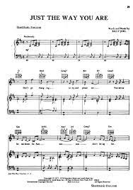 Just The Way You Are Sheet Music Billy Joel Billy Joel Sheet Music Piano Sheet Music Free