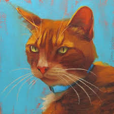 Diane Hoeptner Drama Oil On Panel 6 Z 6 Cat Art Animal Art Cat Portraits