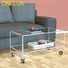 Brainy Lucite Coffee Table On Wheels Arts New Lucite Coffee Table On Wheels Or Clear Wate Lucite Coffee Tables Coffee Table With Wheels Living Room Side Table
