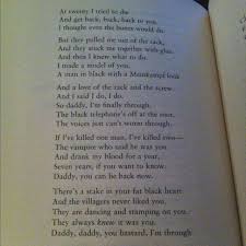 Sylvia Plath Daddy As Usual I Read A Bit Of It In A Book And Then Searched For The Rest It Was One Of The First Poems T Daddy Sylvia Plath