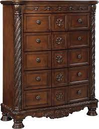 Ashley North Shore B553 46 Millennium Dark Brown Chest Sleigh Bedroom Set Shabby Chic Furniture Furniture