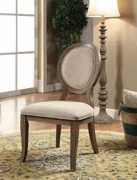 Maybe you would like to learn more about one of these? Set Of 2 Hadley Wood Round Back Dining Chairs In Rustic Oak Ivory Fabric