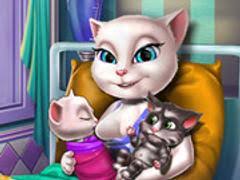 Talking Angela Eye Doctor Game
