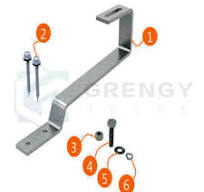 SUS304 Solar Roof Hook for Tile Roof Mounting System