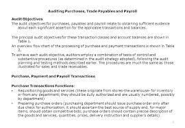 Auditing Purchases Trade Payables And Payroll Ppt Video