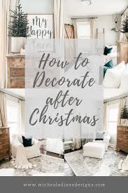 Simple Winter Living Room How To Decorate After Christmas Winter Living Room Winter Living Room Decor Christmas Living Rooms