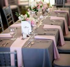 Pink Grey Table Setting Wedding Table Decorations Pink Baby Shower Table Set Up Grey Table