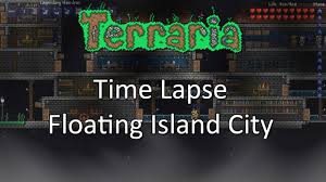 An npc house is an enclosed structure that npcs can move into. Terraria Time Lapse Floating Island City Youtube