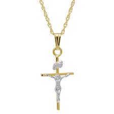 Maybe you would like to learn more about one of these? 14k Two Tone Gold Crucifix Necklace Smyth Jewelers
