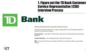 September 2003 to april 2016. Td Bank Customer Service Representative Interview