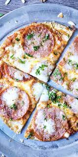 Tortilla Pizza For Oven Or Stove Top Recipe Tortilla Pizza New York Style Pizza Dough Recipe Recipes