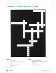 Click Here Http Ow Ly T9lqm To Access The Animal And Children Crossword Puzzle From Our Animal Safety Packet Find Pet Safety Moral Values Crossword Puzzle