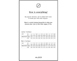 shoe size chart cr aldo style