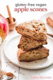 Gluten Free Vegan Apple Cinnamon Scones Recipe Vegan Snack Recipes Vegan Baking Recipes Vegan Dessert Recipes