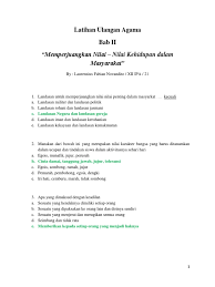 Contoh soal agama katolik kelas x semester2 beserta kunci jawaban peranti guru. Soal Latihan Agama Katolik Kelas Xii Dan Pembahasan Nilai Hidup Dalam Masyarakat