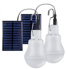 techken solar bulbs lights outdoor 2 sets soft white non dimmable no need energy for outdoor securtiy camping light in 2021 solar light bulb indoor solar lights solar bulb