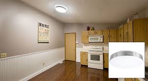 For bigger kitchens, you may want to consider a light that uses tube bulbs. Flush Mount Led Ceiling Light Sports Low Profile Design Best Led Lights Outlet Us