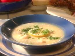 Avgolemeno Chicken Soup With Egg Lemon Sauce Recipe From Cat Cora Via Food Network Food Network Recipes Soup Recipes Recipes