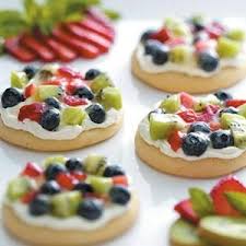 Sugar Cookie Fruit Pizzas Recipe Fruit Sugar Cookies Desserts Fruit Pizza Sugar Cookie