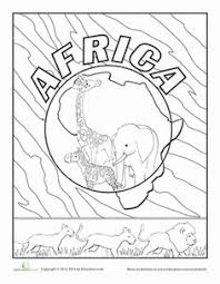 Sleeping beauty printable coloring pages. Africa Worksheet Education Com Africa Craft Coloring Pages Africa Art