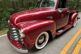 Image result for Light Red 1952 Truck