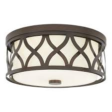 Home Decorators Collection 3 Light Harvard Court Bronze Flush Mount With Etched White Glass 23957 The Home Depot White Glass Flush Mount Ceiling Lights Flush Mount Lighting
