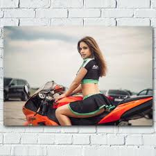 Womens summer tshirts v neck cold shoulder tunic tops blouse shirts. Wall Art Posters Hot Girl Model Kawasaki Ninja Motorcycles Photo Canvas Printed Artwork Painting For Living Room Decor Painting Calligraphy Aliexpress