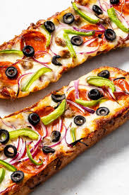 Supreme French Bread Pizza Cook S Country Recipe French Bread Pizza Pizza Bread Recipes