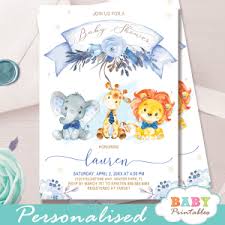 Jungle Theme Baby Shower Decorations Baby Printables