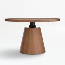 Revolve 48 Round Adjustable Height Dining Table Reviews Crate And Barrel In 2020 Kitchen Table Decor Metal Dining Chairs Dining Table